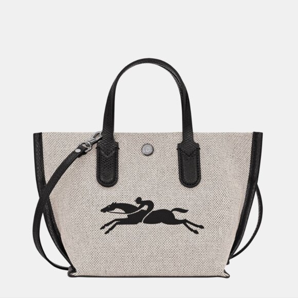 New LongChamp Essential XS Handbag Ecru Canvas Authentic - Picture 5 of 13